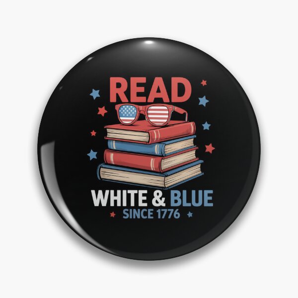 Item preview, Bookish Red White and Blue Patriotic Read 4th of July designed and sold by sailorjessiArt.