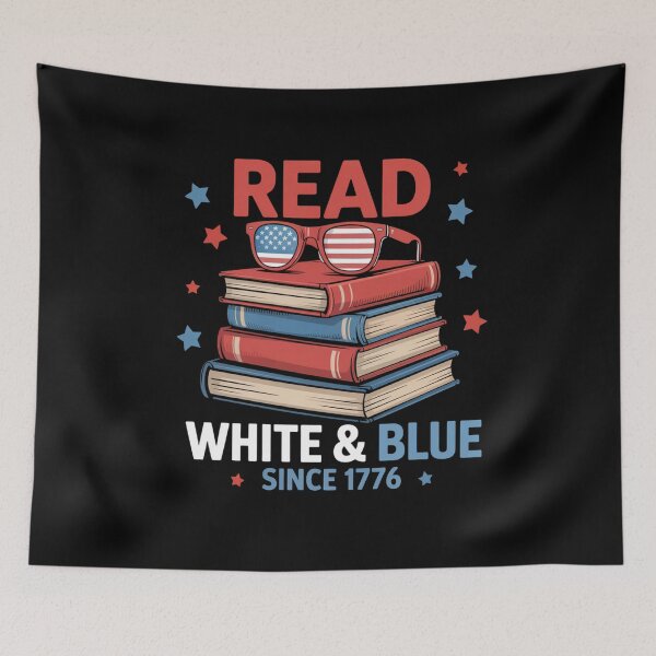 Item preview, Bookish Red White and Blue Patriotic Read 4th of July designed and sold by sailorjessiArt.