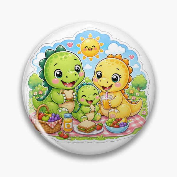 Item preview, Cute Dinosaur Family Picnic Art designed and sold by PriyankaSonara.