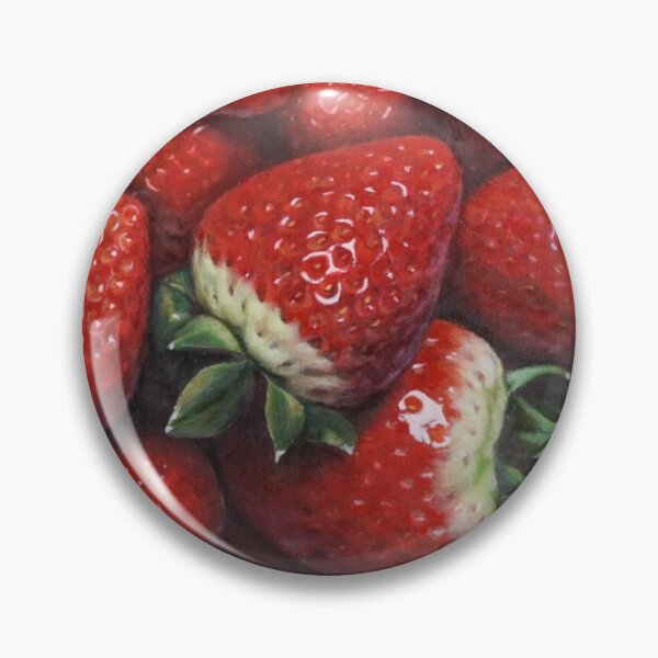 Item preview, Luscious Ripe Strawberry Close-up Botanical Art designed and sold by HaedamArt.
