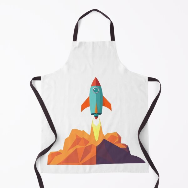 Item preview, Rocket Low Poly - Modern Graphic Art T-Shirt designed and sold by QuirkThreadsCo.