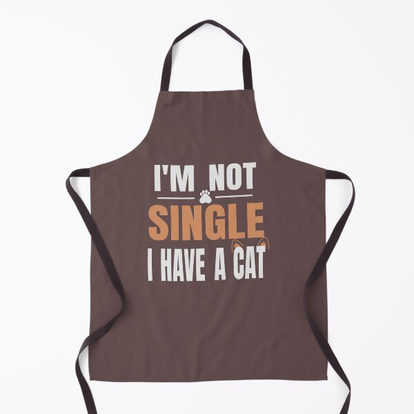 Item preview, I'm Not Single I Have a Cat Funny Cat Lover Typography T-Shirt designed and sold by HeartAndArtShop.