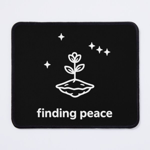 Item preview, Finding Peace T-Shirt | Flower in Space Mental Health Gift | Minimalist Calm Design designed and sold by K Mood Studio.