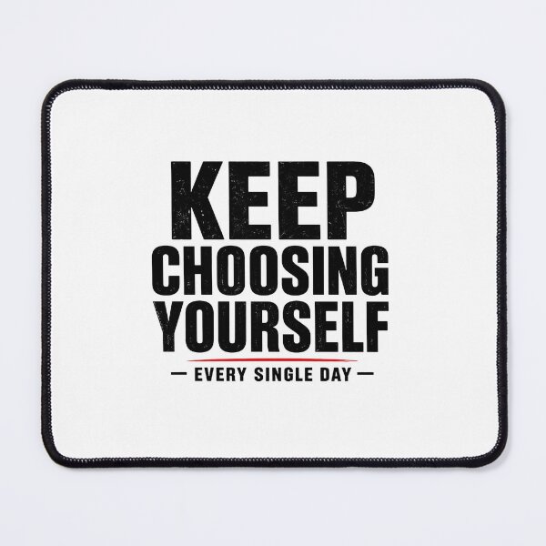 Item preview, Keep Choosing Yourself Every Single Day | Bold Motivational Typography designed and sold by Lovestickerco.