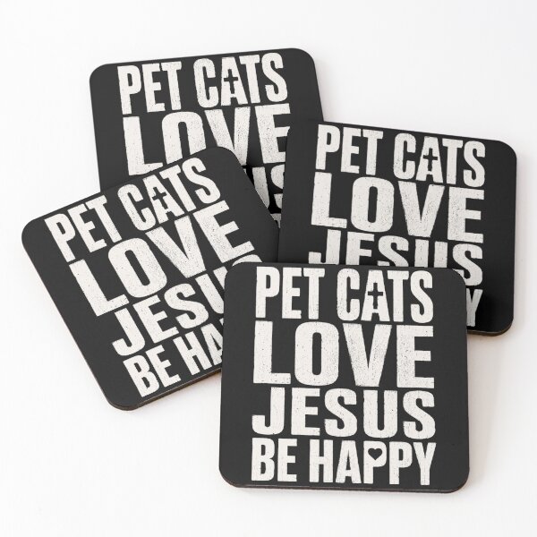 Item preview, Pet Cats Love Jesus Be Happy Christian Cat Animal Lover designed and sold by OlakunleOloroz.