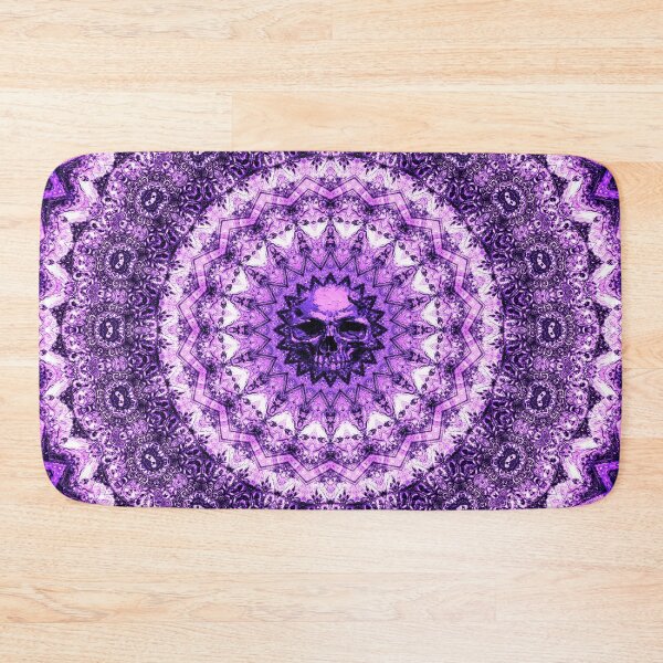 Item preview, Purple Skull Mandala Kaleidoscope Gothic Psychedelic Sacred Geometry Dark Fantasy Art designed and sold by cr6zym1nd.