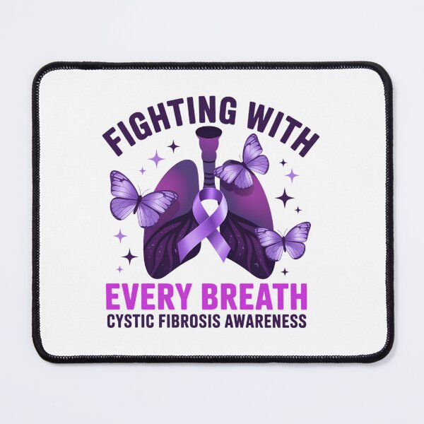 Item preview, Cystic Fibrosis Awareness Fighting With Every Breath Purple Ribbon designed and sold by sailorjessiArt.