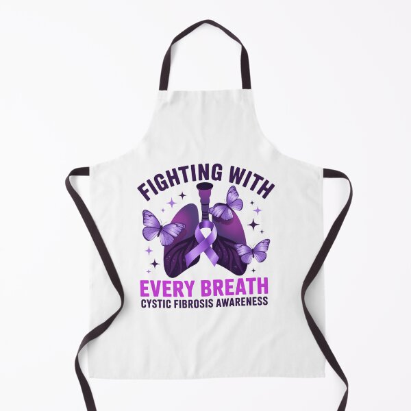 Item preview, Cystic Fibrosis Awareness Fighting With Every Breath Purple Ribbon designed and sold by sailorjessiArt.