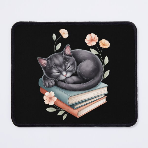 Item preview, Cat Book Books and Cats Reading Cat Lover Book Lovers Book designed and sold by sailorjessiArt.