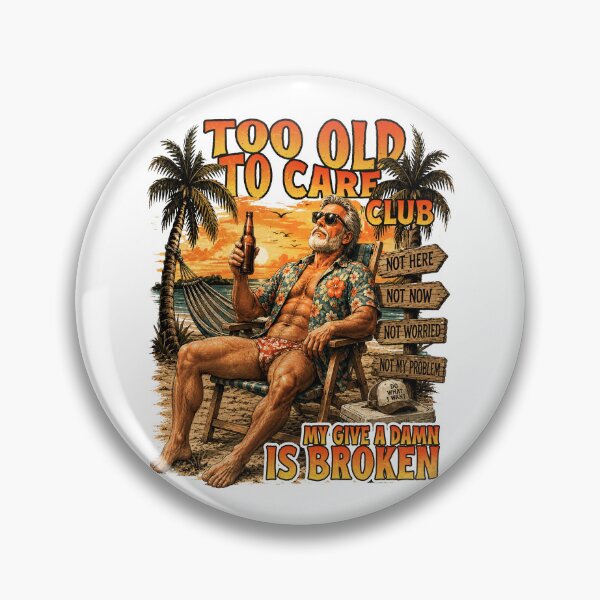Item preview, My Give A Damn Is Broken Too Old To Care Beach designed and sold by elongatedjazz.