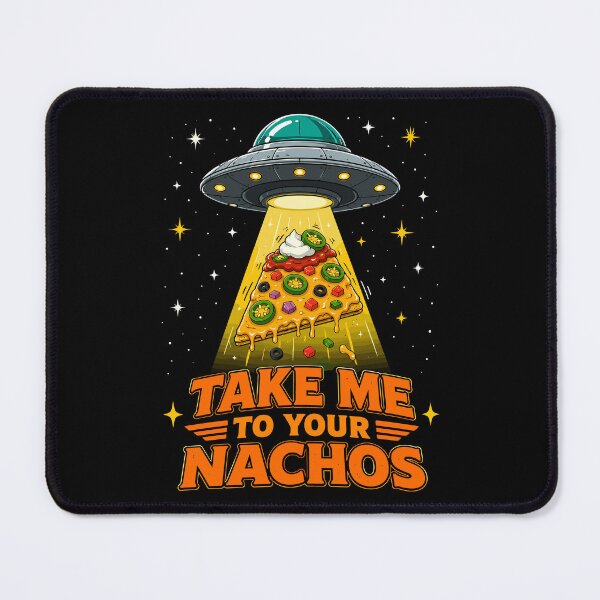 Item preview, Take Me to Your Nachos Funny Alien UFO Food Pun designed and sold by JasKei-Designs.