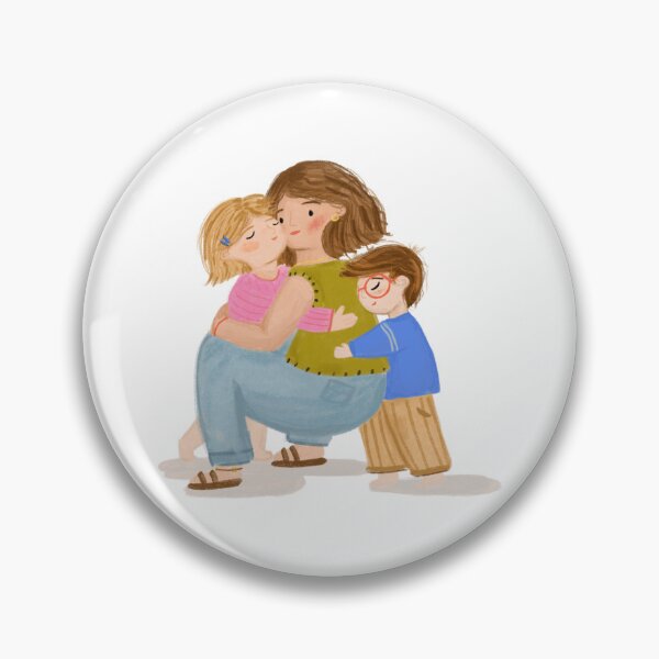 Item preview, A Warm Family Hug Flat Illustration designed and sold by Solerodriguart.