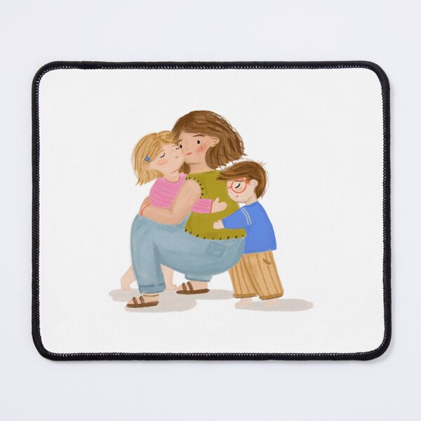 Item preview, A Warm Family Hug Flat Illustration designed and sold by Solerodriguart.