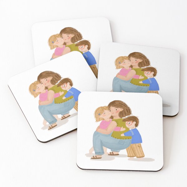 Item preview, A Warm Family Hug Flat Illustration designed and sold by Solerodriguart.