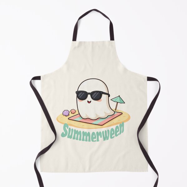 Item preview, Cute Summerween Ghost on the Beach with Sunglasses designed and sold by SweetLilith.