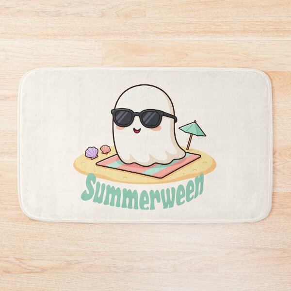 Item preview, Cute Summerween Ghost on the Beach with Sunglasses designed and sold by SweetLilith.