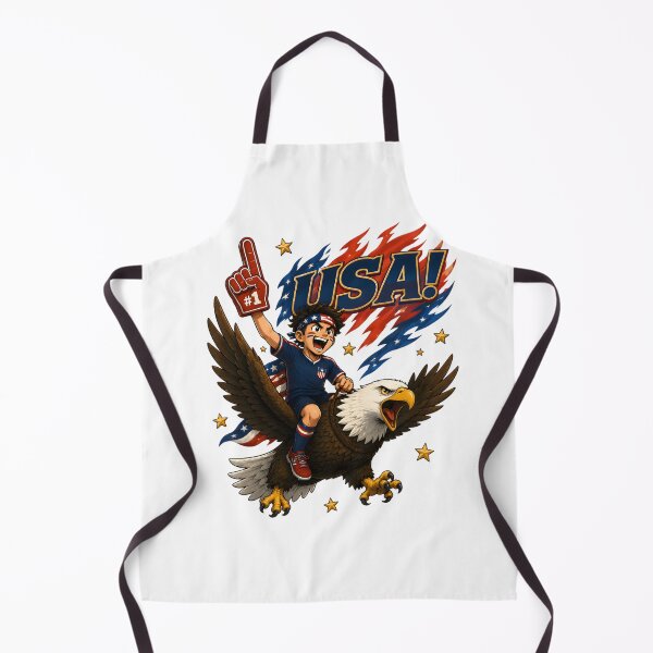 Item preview, USA Bald Eagle Football Fan T-Shirt designed and sold by Drofted.