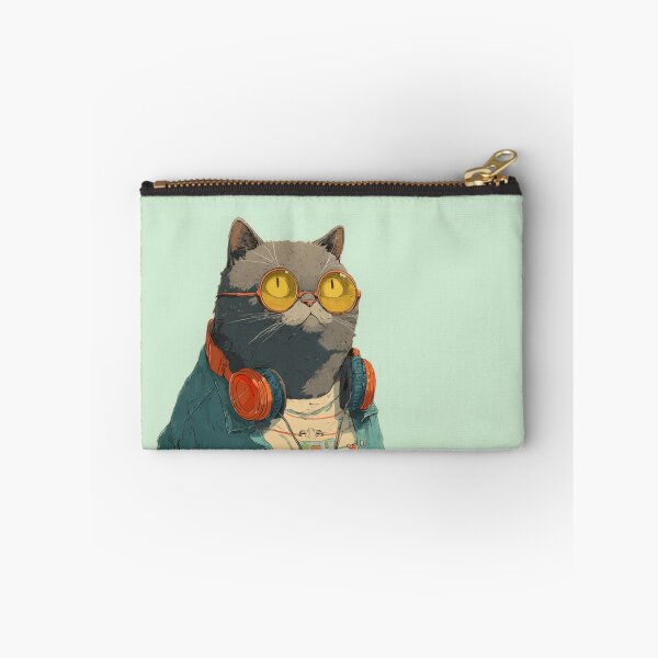 Item preview, geek cat designed and sold by PASSION AND FUN WORLD .