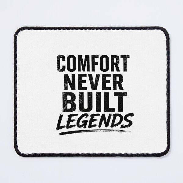 Item preview, Comfort Never Built Legends | Bold Motivational Typography designed and sold by Lovestickerco.
