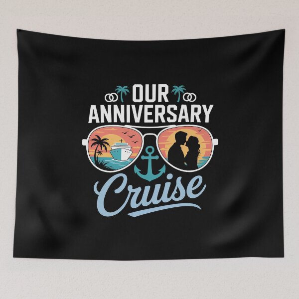 Item preview, Anniversary Cruise Summer Vacation designed and sold by FooFooCats.