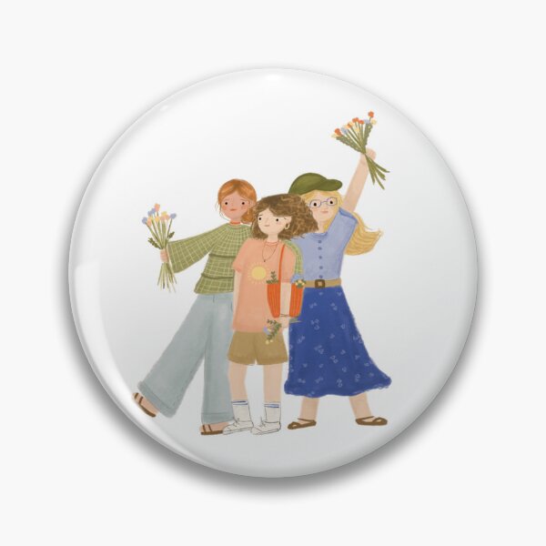 Item preview, Sisterhood Dance Flat Illustration Art designed and sold by Solerodriguart.