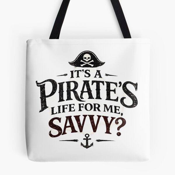 Item preview, It's a Pirate's Life for Me | Vintage Pirate Typography T-Shirt designed and sold by artbyashish.