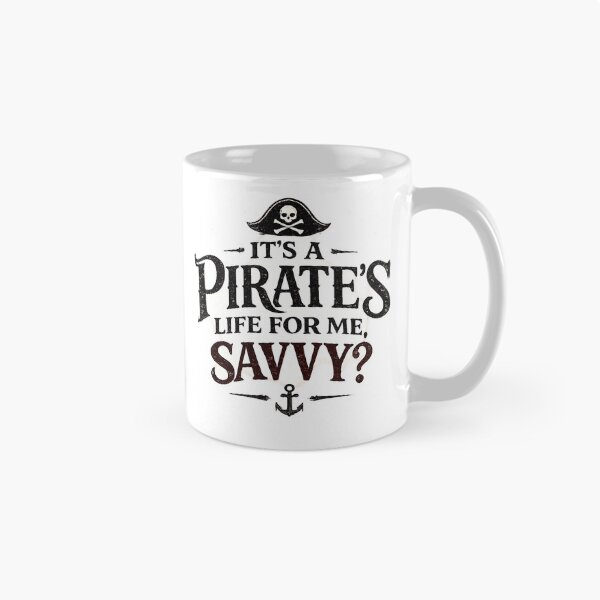 Item preview, It's a Pirate's Life for Me | Vintage Pirate Typography T-Shirt designed and sold by artbyashish.