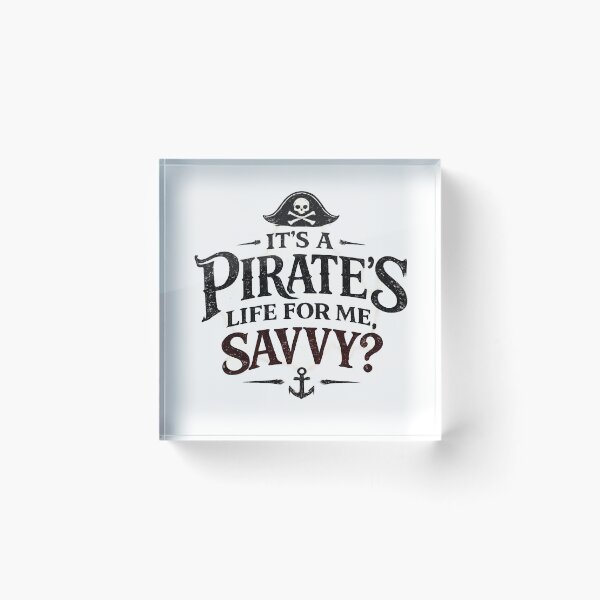 Item preview, It's a Pirate's Life for Me | Vintage Pirate Typography T-Shirt designed and sold by artbyashish.