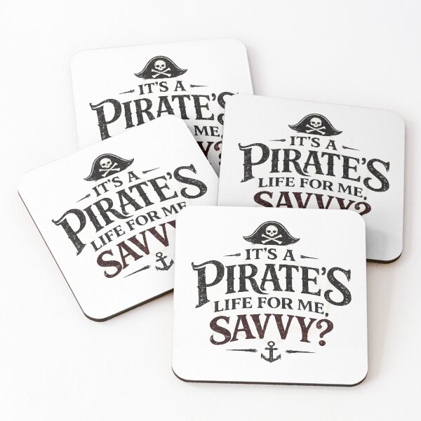 Item preview, It's a Pirate's Life for Me | Vintage Pirate Typography T-Shirt designed and sold by artbyashish.