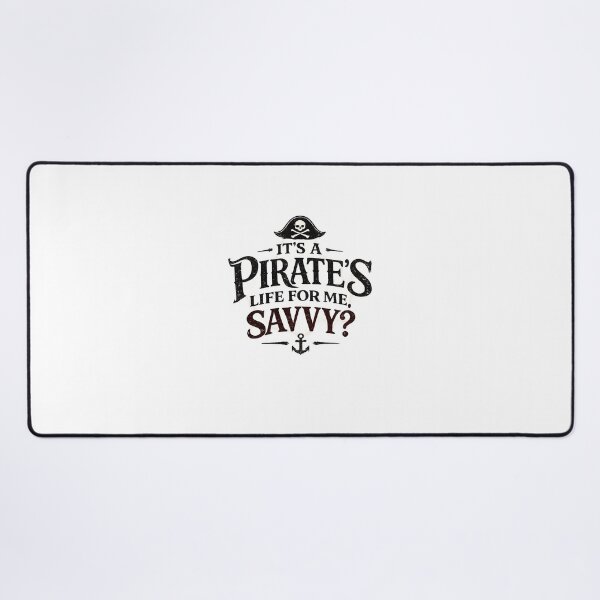 Item preview, It's a Pirate's Life for Me | Vintage Pirate Typography T-Shirt designed and sold by artbyashish.