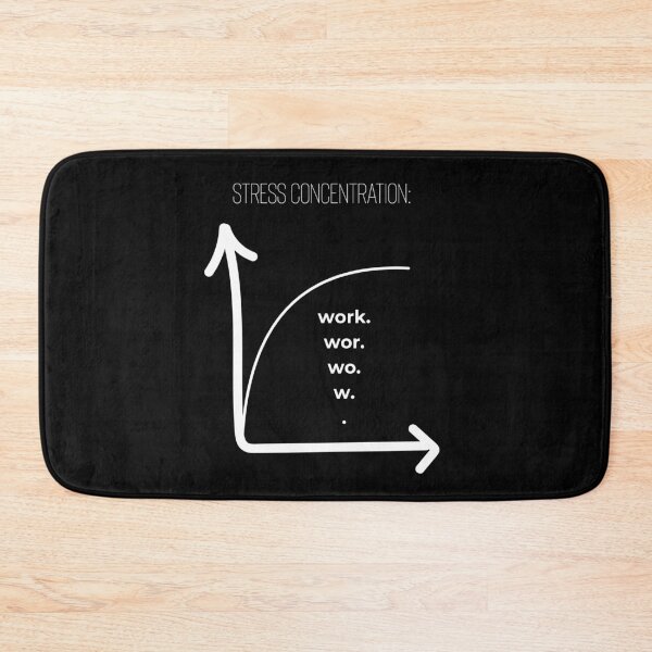 Item preview, Stress Concentration Work Graph Funny Teacher Design designed and sold by GrafenAcademy.