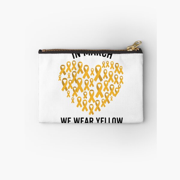 Item preview, Endometriosis Awareness Yellow Ribbon Heart designed and sold by SapfireStuArt.