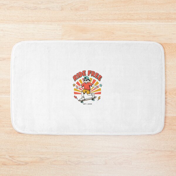 Item preview, Ride Free Retro Skater Boy Sticker - Vintage 90s Skateboard Art Tee designed and sold by Expats Studio.