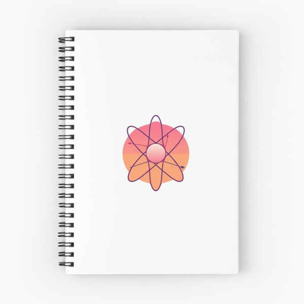 Item preview, Atom Science Line - Modern Graphic Art Sticker designed and sold by QuirkThreadsCo.