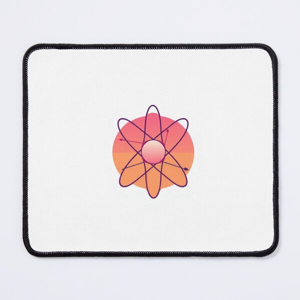 Item preview, Atom Science Line - Modern Graphic Art Sticker designed and sold by QuirkThreadsCo.