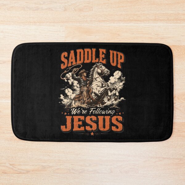 Item preview, Saddle Up were Following Jesus Cowboy Christian Horse Faith designed and sold by OlakunleOloroz.