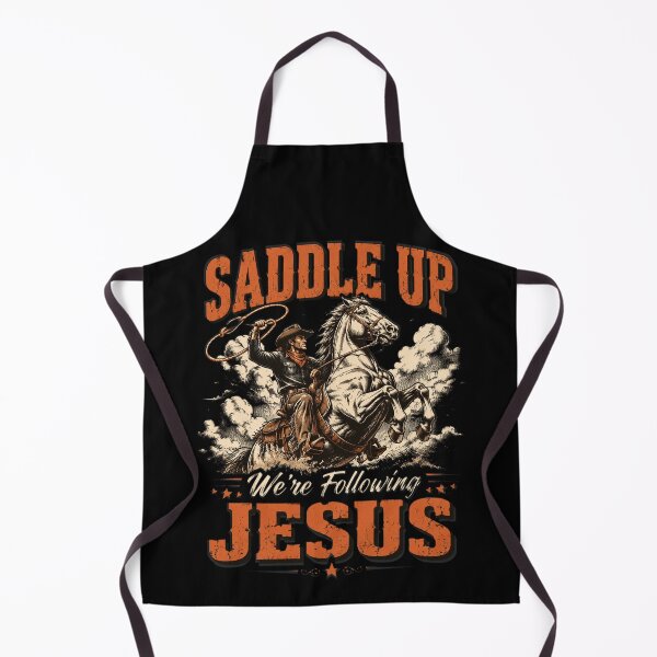 Item preview, Saddle Up were Following Jesus Cowboy Christian Horse Faith designed and sold by OlakunleOloroz.