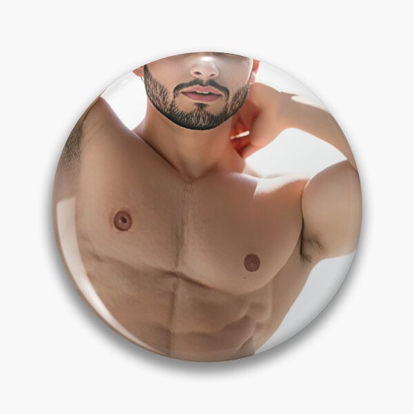 Item preview, Confident Athletic Male Portrait with Defined Physique designed and sold by Artisan Finds Online.