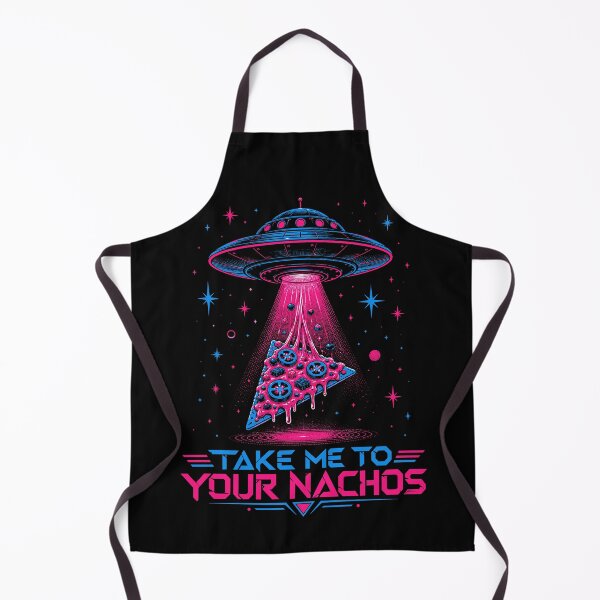 Item preview, Take Me to Your Nachos Neon Alien UFO Abduction designed and sold by JasKei-Designs.
