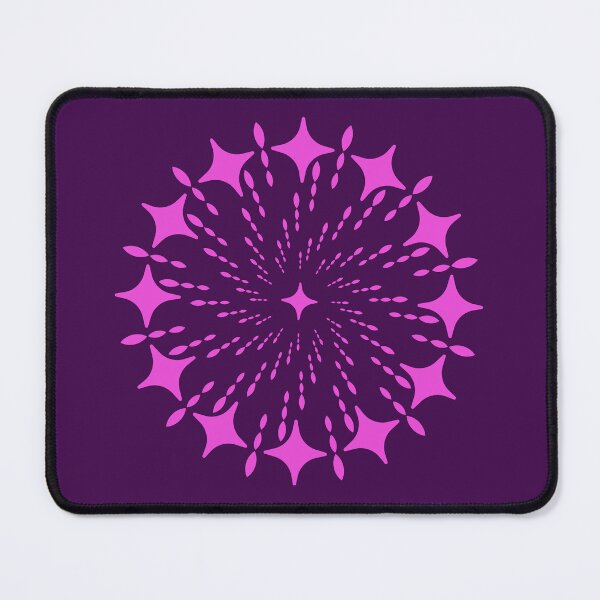 Item preview, Purple Y2K Sparkle Mandala Retro Futuristic Star Burst designed and sold by SolutionsArt.