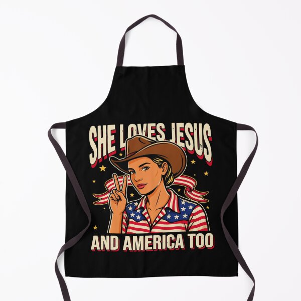 Item preview, She Loves Jesus and America Too 4th July Independence Day designed and sold by OlakunleOloroz.