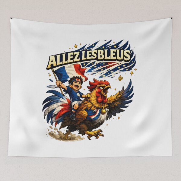 Item preview, French Rooster Football Fan T-Shirt designed and sold by Drofted.