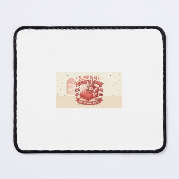 Item preview, Sleep Is My Favorite Hobby Rest Recharge Repeat designed and sold by PrintableArt123.