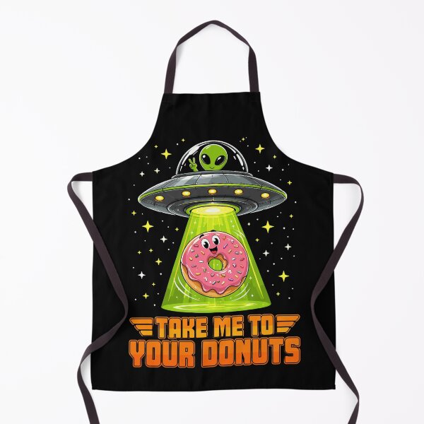 Item preview, Take Me to Your Donuts Funny Alien UFO Food Pun designed and sold by JasKei-Designs.