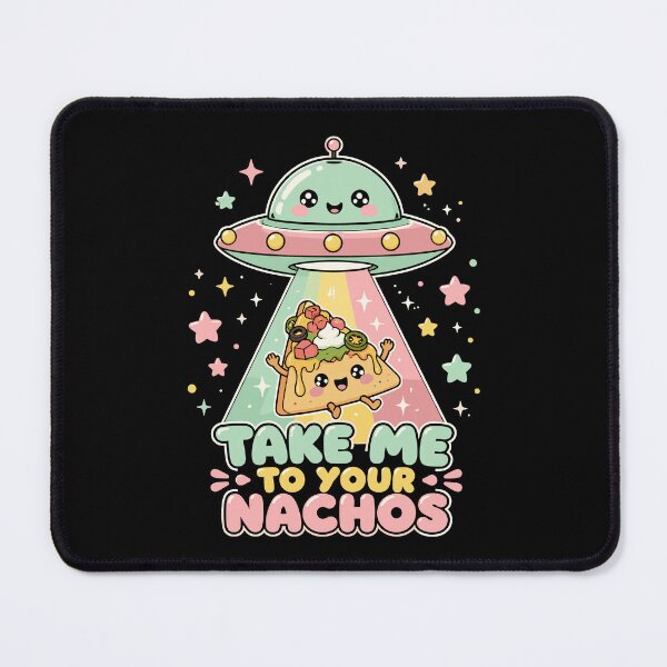 Item preview, Take Me to Your Nachos Cute Kawaii Alien UFO designed and sold by JasKei-Designs.