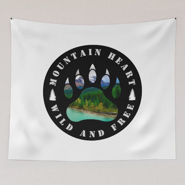 Item preview, Mountain Heart Nature Bear Paw Print Wilderness Photo designed and sold by Frafri92.
