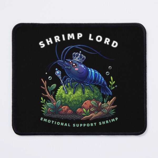Item preview, Shrimp Lord Emotional Support Shrimp Aquarium designed and sold by PXEpic.