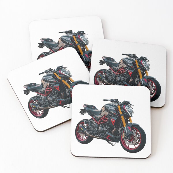 Item preview, Aggressive Streetfighter Motorcycle with Red Performance Accents designed and sold by Artisan Finds Online.