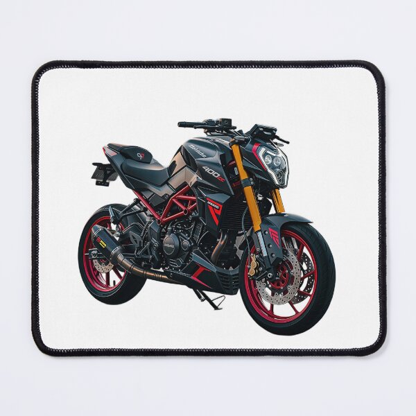Item preview, Aggressive Streetfighter Motorcycle with Red Performance Accents designed and sold by Artisan Finds Online.