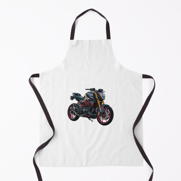Item preview, Aggressive Streetfighter Motorcycle with Red Performance Accents designed and sold by Artisan Finds Online.